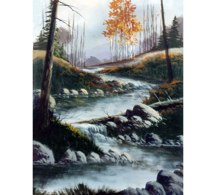 8853 Mountain Stream - Acrylic Painting Lesson with Jerry Yarnell 8853 Mountain Stream - Acrylic Painting Lesson with Jerry Yarnell