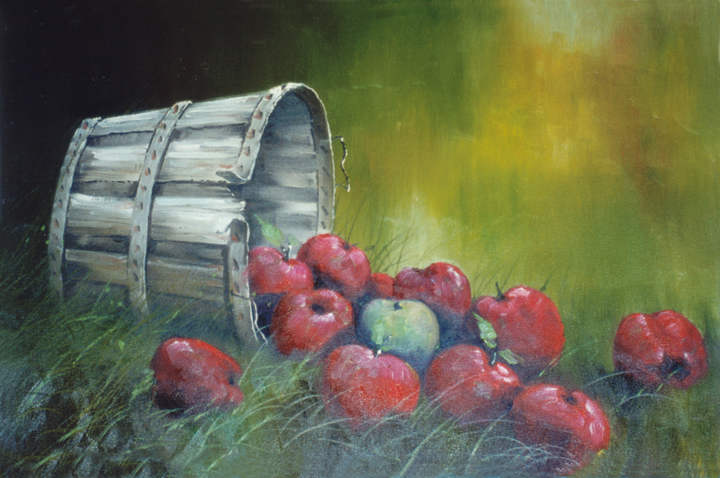 3302 Odd Apple Jerry Yarnell 3302 Odd Apple instructional acrylic painting video