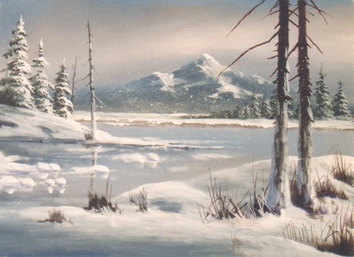 Jerry Yarnell 8818 Four Seasons – Winter instructional acrylic painting video
