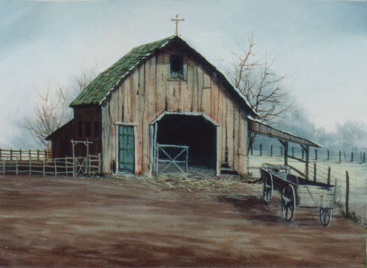 #8865 Weathered Barn
