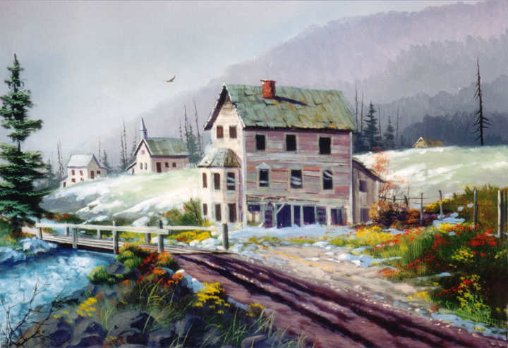 8959 Ghost Town Jerry Yarnell 8959 Ghost Town instructional acrylic painting video