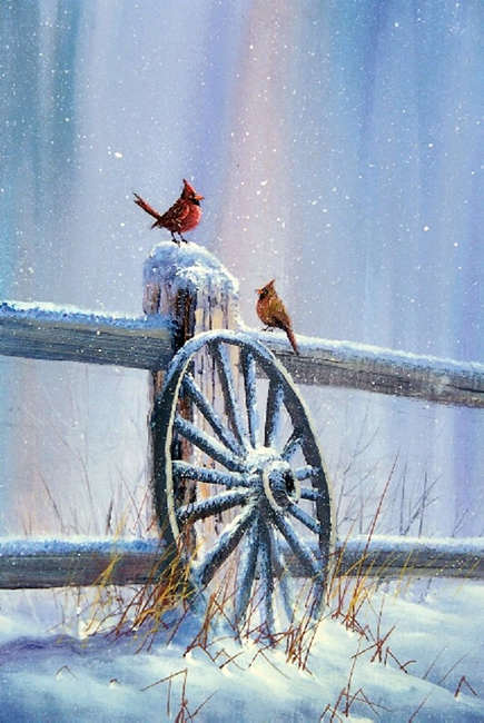 #0006 Winter Cardinals