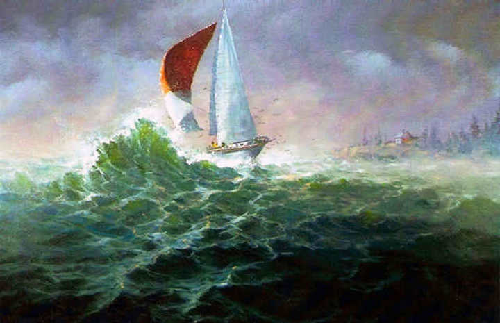 0014 The Sailboat Jerry Yarnell 0014 The Sailboat instructional acrylic painting video