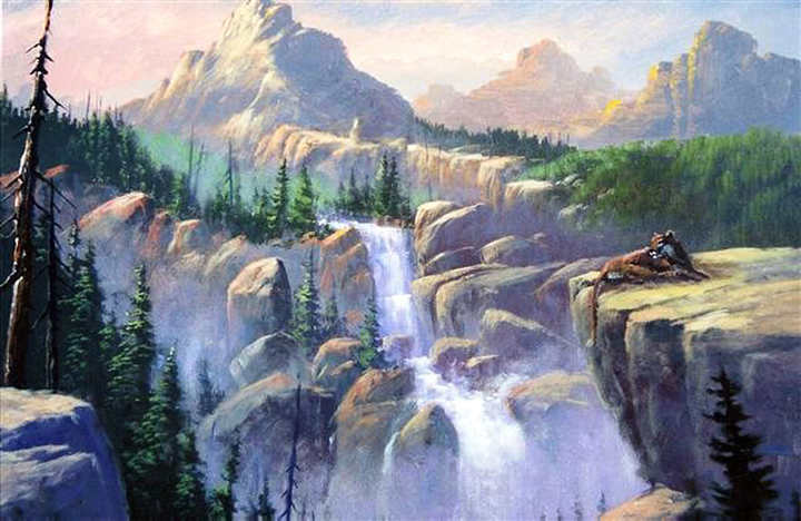 0502 Majestic Guardian Jerry Yarnell 0502 Majestic Guardian instructional acrylic painting video