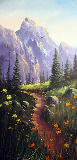 0907 Teton Pathway Jerry Yarnell 0907 Teton Pathway instructional acrylic painting video